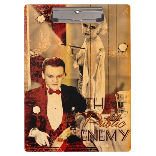 The Gangster's Blonde Girl Klemmbrett (Vorderseite)