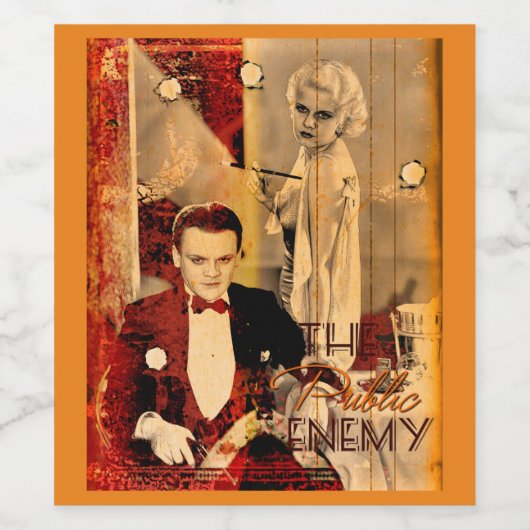 The Gangster's Blonde Girl Weinetikett (Einzelnes Label)