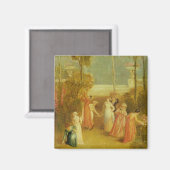The Garden, c.1820 (Öl auf Tafel) Magnet (Vorderseite/Rückseite)