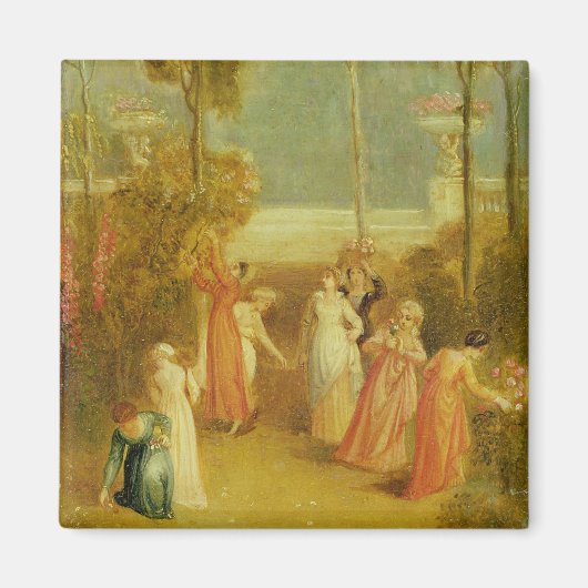 The Garden, c.1820 (Öl auf Tafel) Magnet (Vorne)