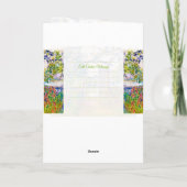 The Garden Gate at Vetheuil Claude Monet vibrant Karte (Rückseite)