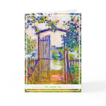 The Garden Gate at Vetheuil Claude Monet vibrant