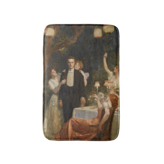 The Garden of Armida (by John Collier) Badematte (Vorderseite Vertikal)