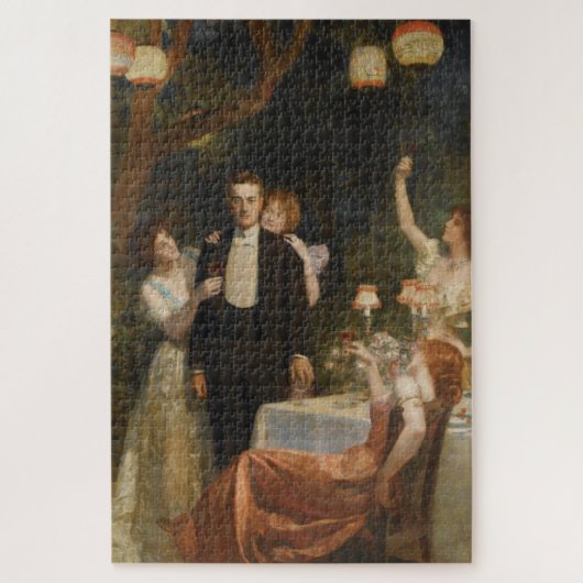 The Garden of Armida (by John Collier) Puzzle (Vertikal)