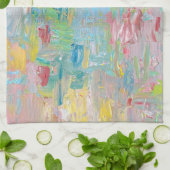 The Garden of Delight clock Geschirrtuch (Gefaltet)