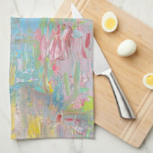 The Garden of Delight clock Geschirrtuch (Viertel Falte)