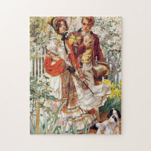 The Garden Walk, 1904 von J. C. Leyendecker Puzzle