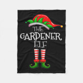 The Gardener Elf Matching Family Group Christmas P Fleecedecke (Vorderseite)