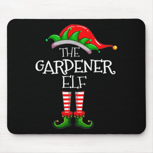 The Gardener Elf Matching Family Group Christmas P Mousepad (Vorne)