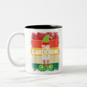 The Gardening ELF Matching Group Christmas Party P Zweifarbige Tasse