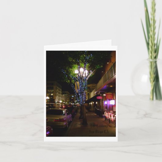 The Gaslamp Quarters Dankeskarte (Vorderseite)