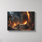 The Gate of the Fire Realm: Eine Heldenkonfrontati Leinwanddruck (Vorderseite)