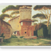 The Gatehouse im Park der Villa Borghese, Rom Aufkleber (Vorderseite)