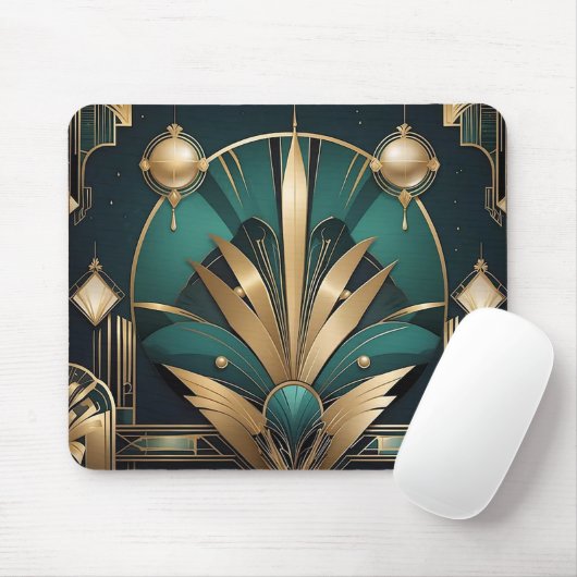 The Gatsby Lines Art Deco Mousepad (Mit Mouse)