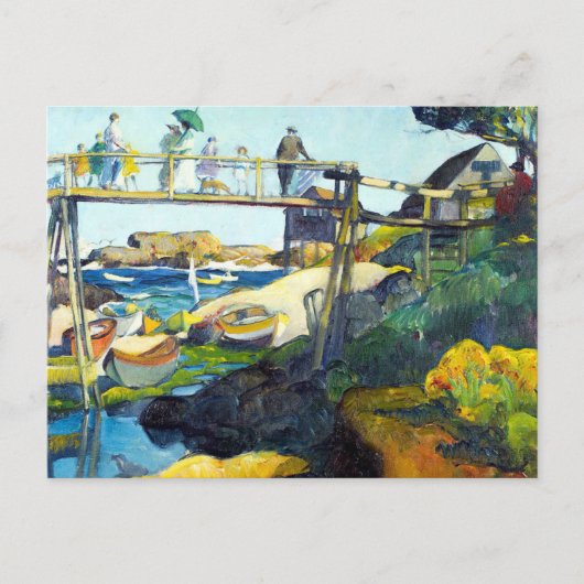 The Gay Bridge Maine USA Postkarte (Vorderseite)
