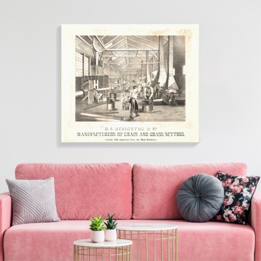 The Gebäude Interior of H.C. Redington & Company Leinwanddruck (Insitu (Wohnzimmer))