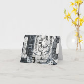 The Genetic Bill of Rights Painting #10 Card Karte (Gelbe Blume)