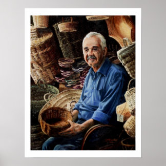 The Gentle Basket Seller - limitiertes Poster