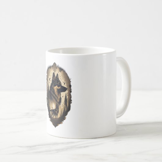 The German Shepherd 005  Kaffeetasse (VorderseiteRechts)