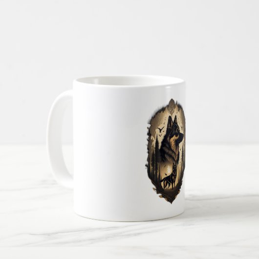 The German Shepherd 005  Kaffeetasse (Vorderseite Links)