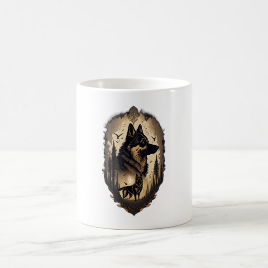 The German Shepherd 005  Kaffeetasse (Mittel)