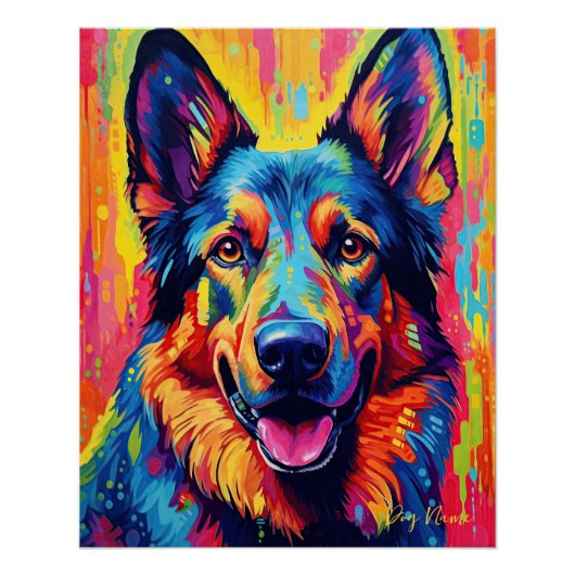 The German Shepherd Dog 001 - Zetton Ziana Poster (Vorderseite)