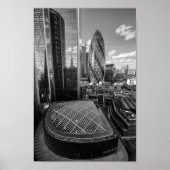 The Gherkin, London UK 8" x 12" Print Poster (Vorne)