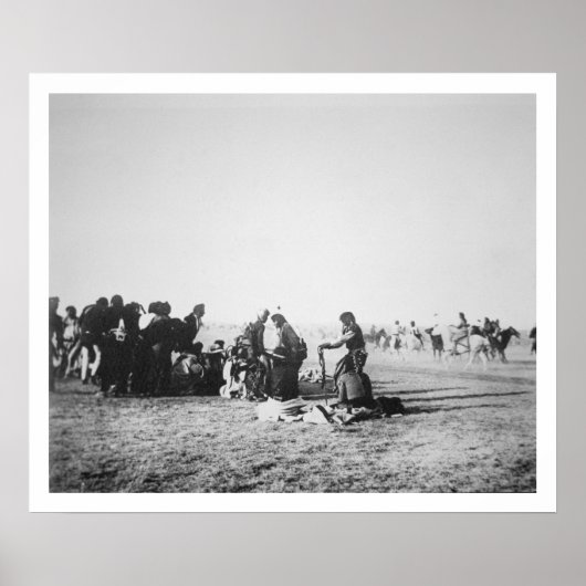 The Ghost Dance, South Dakota, 1890 (b/w Foto) Poster (Vorne)