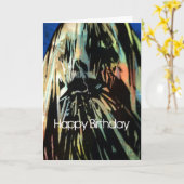 'The Ghost in the Canvas' Birthday Card Karte (Gelbe Blume)