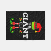The Giant Elf Christmas Family Matching Pajama Fleecedecke (Vorderseite (Horizontal))
