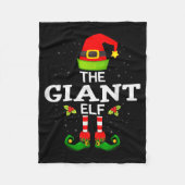 The Giant Elf Christmas Family Matching Pajama Fleecedecke (Vorderseite)