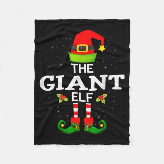 The Giant Elf Christmas Family Matching Pajama Fleecedecke (Vorderseite)