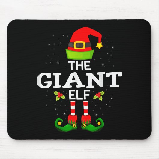 The Giant Elf Christmas Family Matching Pajama Mousepad (Vorne)