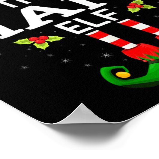 The Giant Elf Christmas Family Matching Pajama Poster (Ecke)