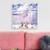 The Giant Fairy Art by NC Wyeth Leinwanddruck (Insitu (Wohnzimmer))