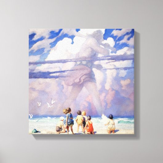 The Giant Fairy Art by NC Wyeth Leinwanddruck (Vorderseite)