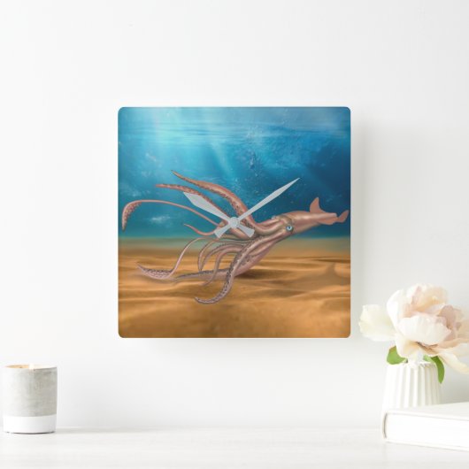 THE GIANT SQUID QUADRATISCHE WANDUHR (Zuhause)