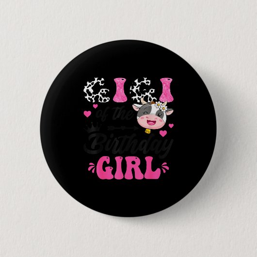 The Gigi Birthday Farm Cow 1st Button (Vorderseite)