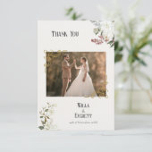 The Gilded Garden Wedding Dankeschön Card Dankeskarte (Stehend Vorderseite)