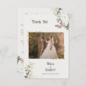 The Gilded Garden Wedding Dankeschön Card Dankeskarte (Vorne/Hinten)