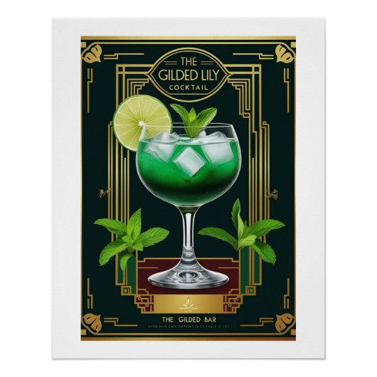 The Gilded Lily – Eleganz im Glas Poster (Vorderseite)