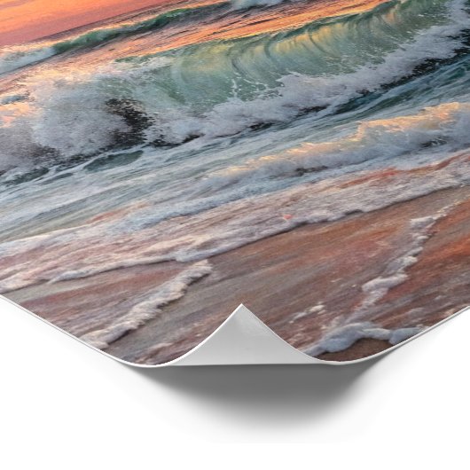 The Gilded Surge: A Symphony of Radiant Clouds Poster (Ecke)