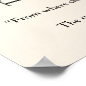 The Giraffe’s Vantage Art Poster (Ecke)