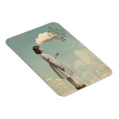 The Girl & Her Key Kite | Surreal Storybook  Magnet (Rechte Seite)