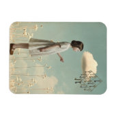 The Girl & Her Key Kite | Surreal Storybook  Magnet (Horizontal)