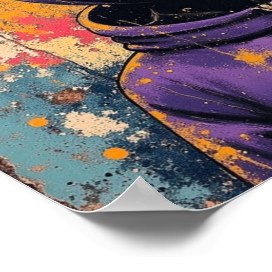 THE GIRL IN PURPLE POSTER (Ecke)