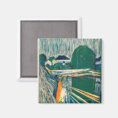 The Girls On The Bridge 1918 By Edvard Munch Magnet (Vorderseite/Rückseite)