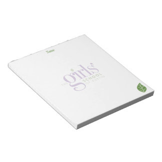 The Girls' School of Austin Logo and Leaf Notepad Notizblock