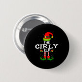 The Girly Elf Christmas Family Matching Pajama Button (Vorne & Hinten)