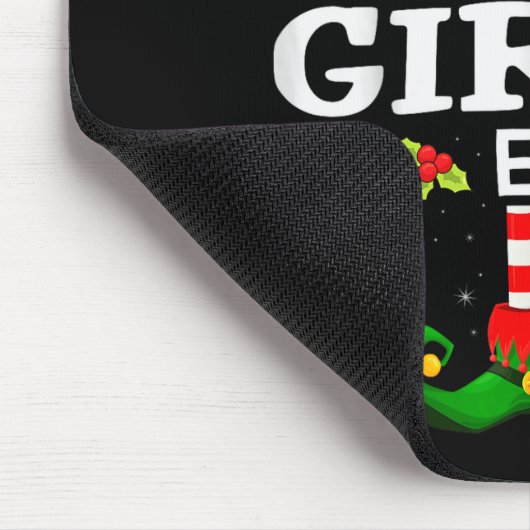 The Girly Elf Christmas Family Matching Pajama Mousepad (Ecke)